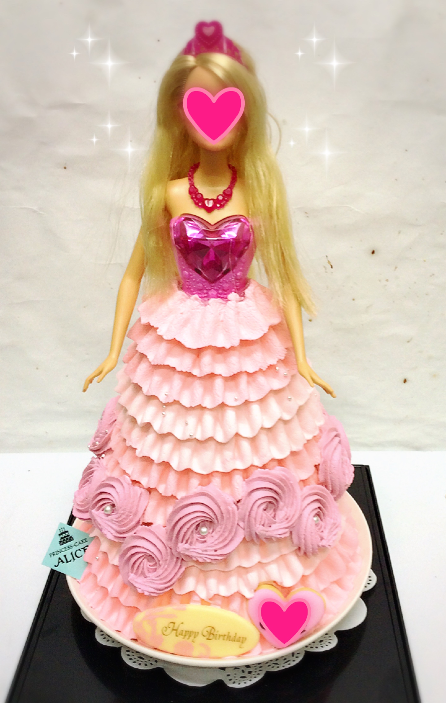 お人形のドレスケーキ 大阪でオーダーケーキなら大阪ミナミ なんば 心斎橋の宅配ケーキ プリンセスケーキアリス