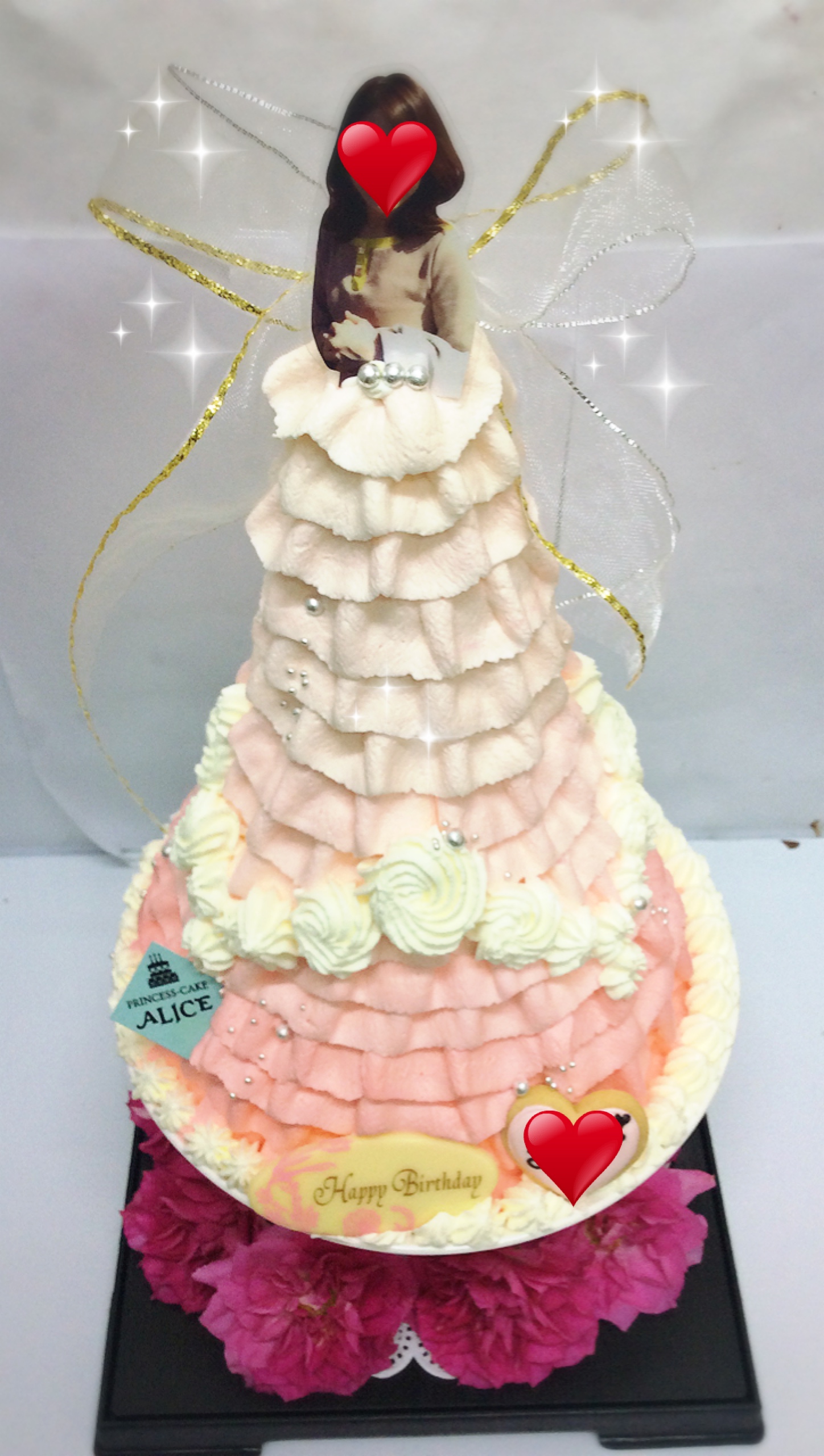 豪華なドールケーキ 大阪でオーダーケーキなら大阪ミナミ なんば 心斎橋の宅配ケーキ プリンセスケーキアリス