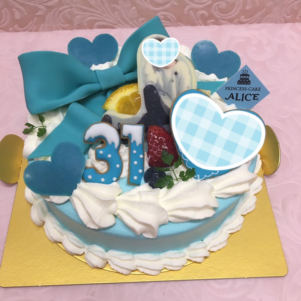 リボンのオーダーケーキ 大阪でオーダーケーキなら大阪ミナミ なんば 心斎橋の宅配ケーキ プリンセスケーキアリス